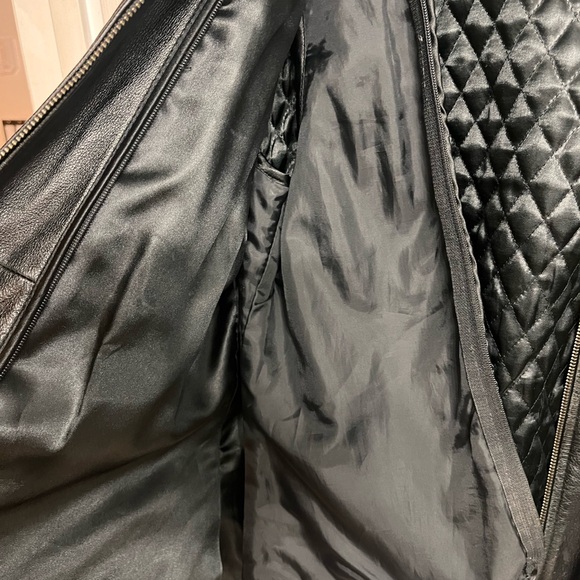 VTG Wilsons Leather Jacket Womens XL Black Removable Thinsulate Liner Full Zip - Picture 9 of 14